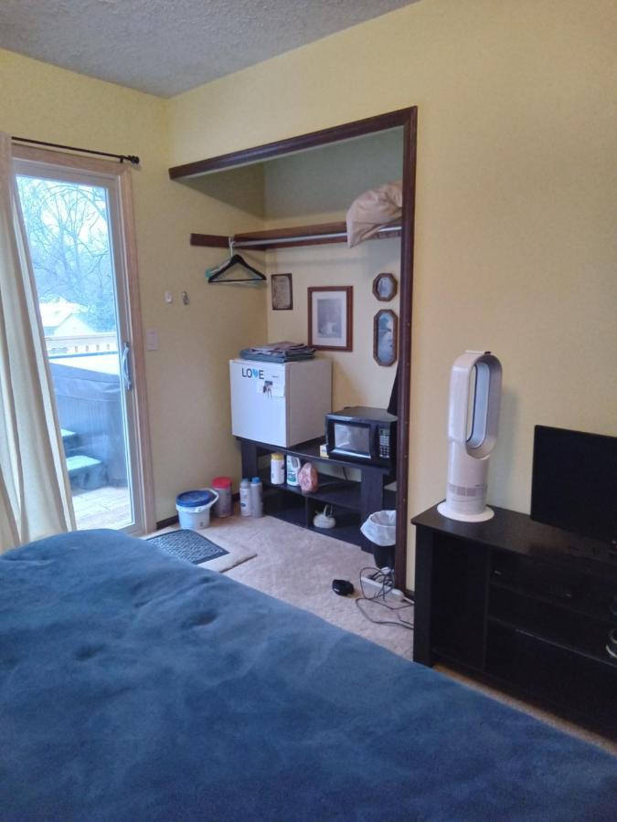 Outdoor Hot Tub And Cozy King Bed Apartment Lansing Exterior foto