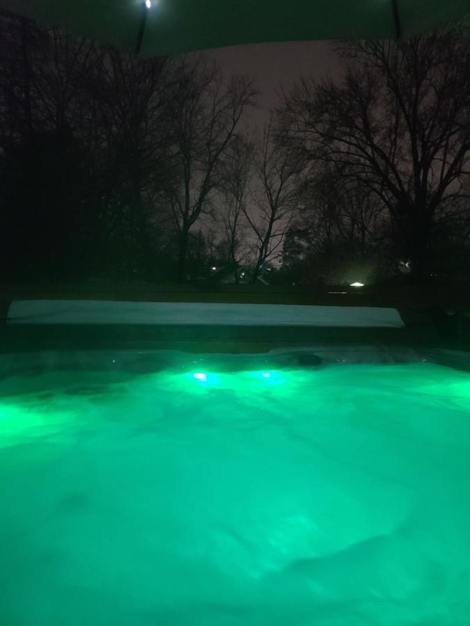 Outdoor Hot Tub And Cozy King Bed Apartment Lansing Exterior foto